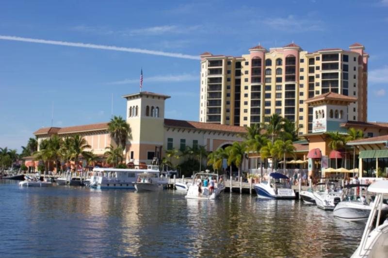 Boats at a Cape Coral marina